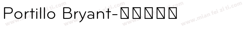 Portillo Bryant字体转换